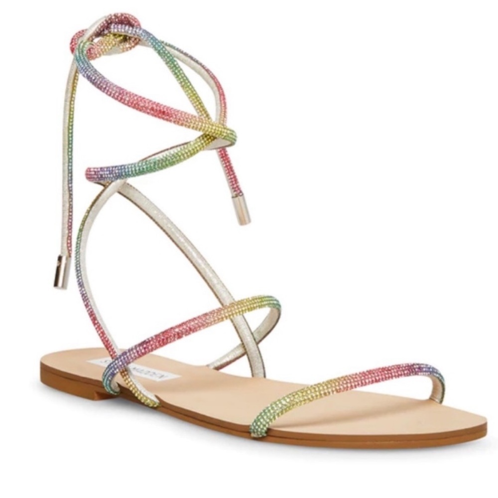 Steve Madden colorful rhinestone sandals